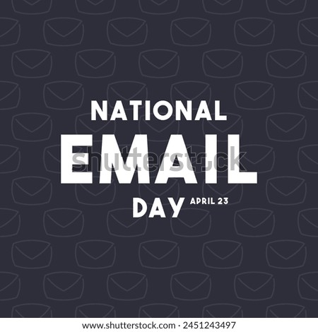 National Email Day. April 23. Seamless pattern. Eps 10.