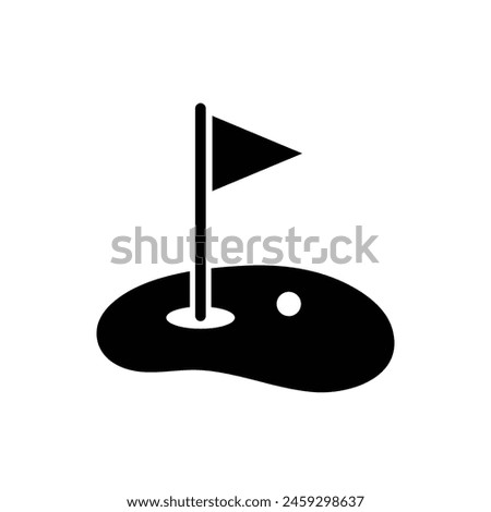 Golf icon on white background. Eps 10.