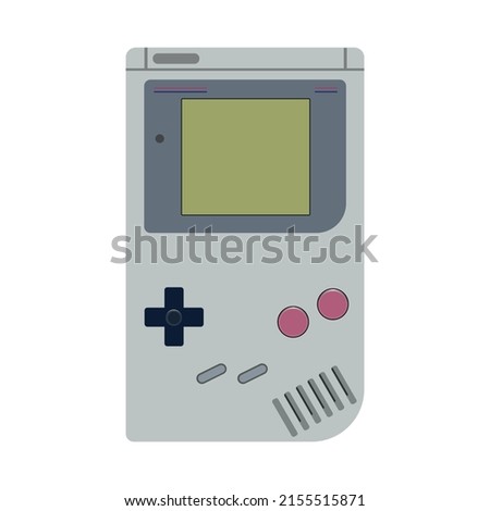 Portable retro game console.
90's Handheld video game console  