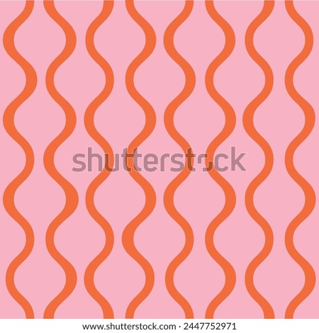 Seamless Vector Colorful Circus Pattern Wiggly Wavy Modern Simple Geometric Pattern Wallpaper Cute Girly Stripe Vertical