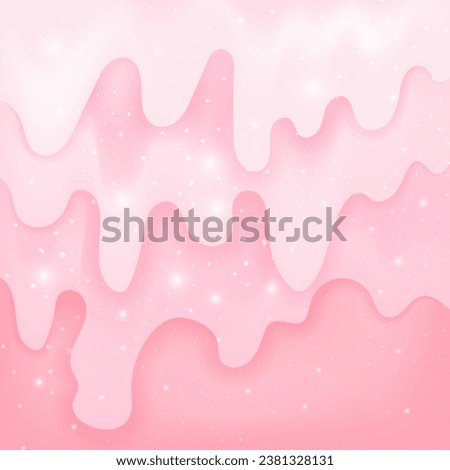 Abstract square background with glitter slime.
