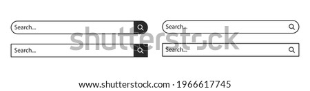 A set of internet search panels. Information search system. Internet search system.	
