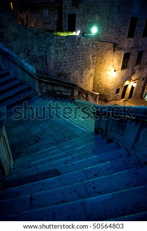 Old stairs in Dubrovnik