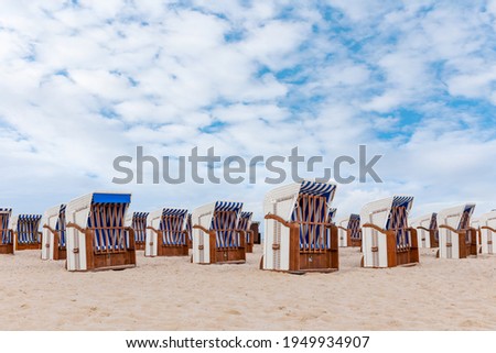 Image, Stock Photo Deserted beach in Warnemünde