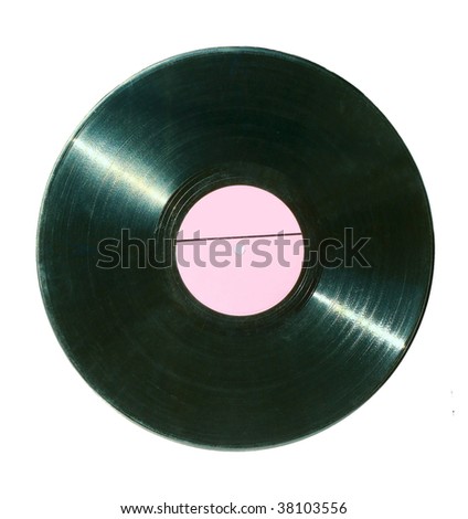 Retro vinyl music disc