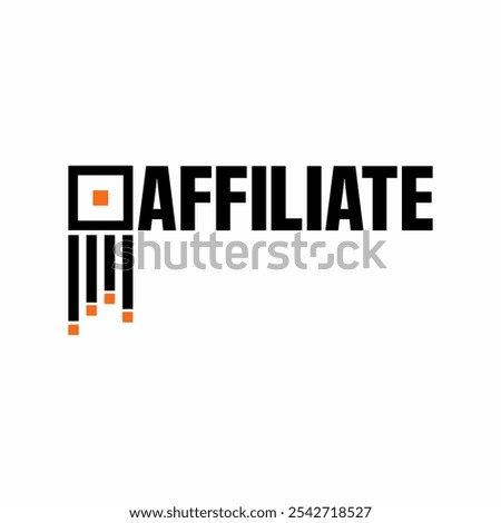 Professional digital marketing affiliate logo, this logo is used for affiliate program businesses