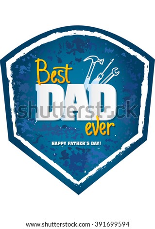 Happy Father's Day Design  vector. An illustration of  style Father's Day Designs on the light background