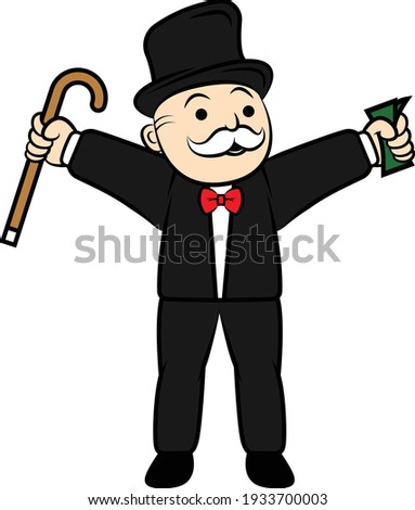 Rich Uncle Pennybags Monopoly Character