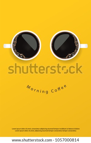 Coffee Poster Advertisement Flayers Vector Illustration