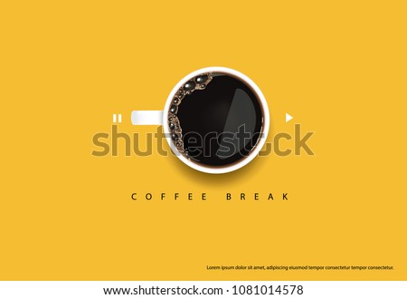 Coffee Poster Advertisement Flayers Vector Illustration