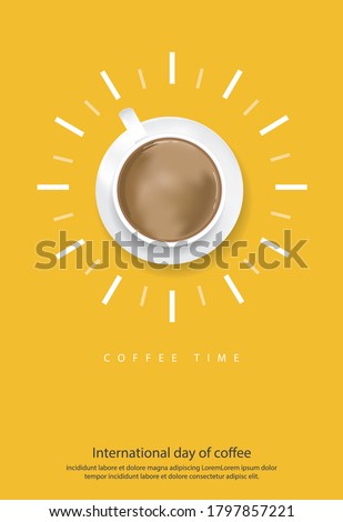 Coffee Poster Advertisement Flayers Vector Illustration