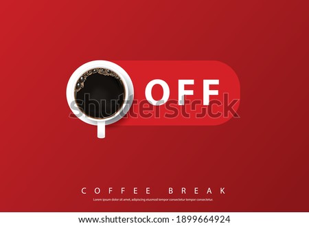 Coffee Poster Design Advertisement Flayers Vector Illustration