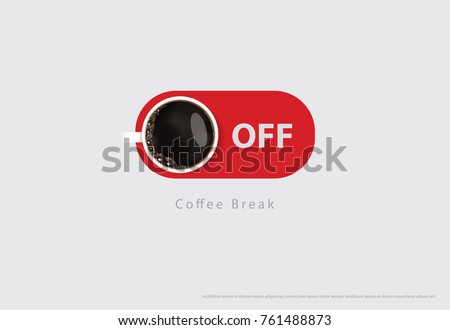 Coffee Poster for Advertisement Vector Illustration