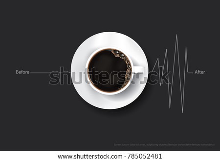 Coffee Poster Advertisement Flayers Vector Illustration