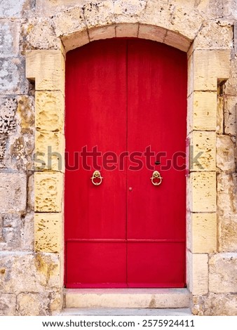 Similar – Image, Stock Photo Colorful Streets of Mdina, Malta