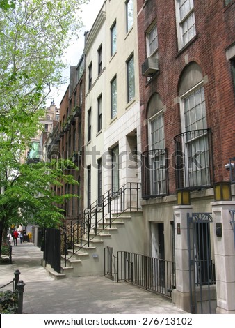 Classic townhouses on the Upper East Side of Manhattan