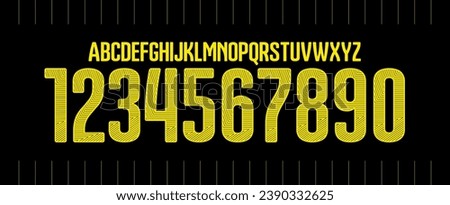 font vector team borussia dortmund BVB away 2014 - 2015 kit sport style. soccer font. football style font with dynamic lines. bundesliga font. sports style letters and numbers for soccer team