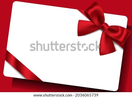 Vector frame background wrapped with red ribbon