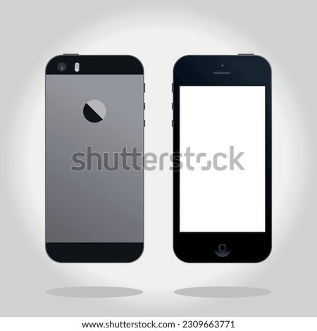 Iphone 5S 2012. Vector illustraion.