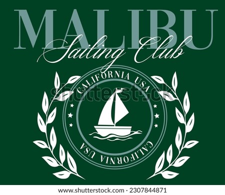 Yacht Sailing Club Nautical Varsity College colleigiate teams sail health USA Trending Anchor Whreaf Graphic Tee t-shirt logo slogan graphic artwork typography tote badge emblem crest 