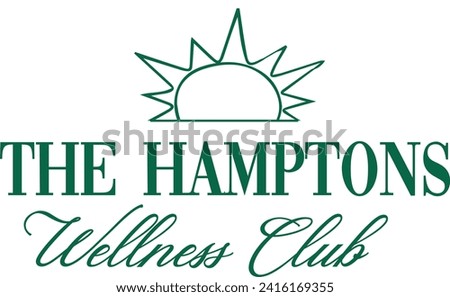 Health Club Wellness Club Varsity College The Hamptons Malibu California luxury USA Trending Script Slogan Whreaf Graphic Tee t-shirt apparel Fashion logo artwork typography tote badge emblem crest 