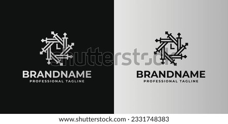 Time Is Sword Logo, suitable for business related to time and sword.