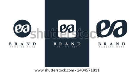Modern and simple Lowercase EA Letter Logo, suitable for business with EA or AE initials.
