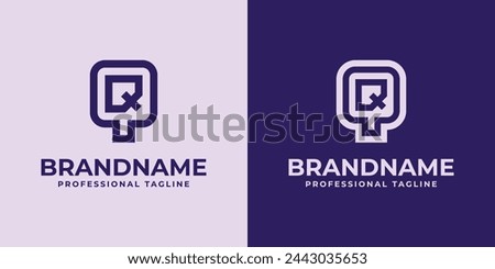 Modern Initials QQ and QQ Logo, suitable for business with QQ or QQ initials