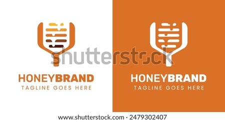 Letter Y Honey Logo, Perfect for Beekeeping and Honey Producers