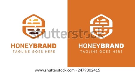 Letter Z Honey Logo, Perfect for Beekeeping and Honey Producers