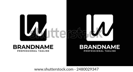 Modern Letter W Logo Set, suitable for any business with W initial