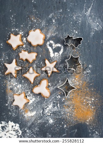 Cinnamon star cookies (vegan)