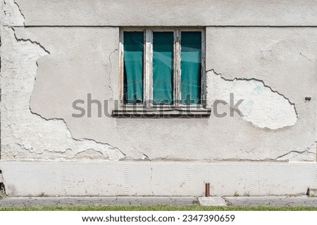 Image, Stock Photo Facade of old house with palm tree