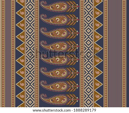 Beautiful Traditional Paisley Indian motif