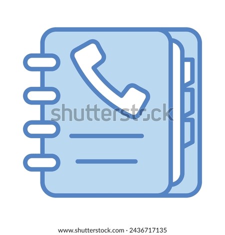 Phonebook icon vector, stock illustration