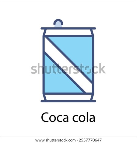 Coca cola vector icon stock illustration