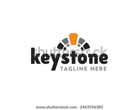 modern keystone logo design, building and construction logo