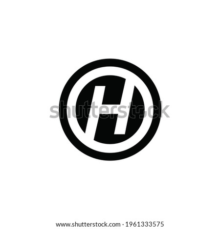 initial letter H logo or icon. EPS 10