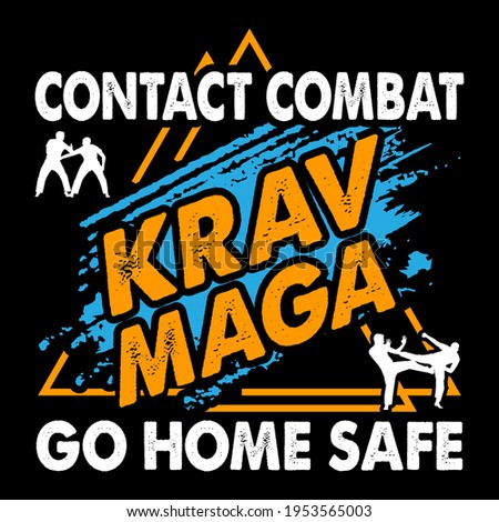 Krav Maga Brazilian ju-jitsu Vector Design. This illustration can be used as a print on T-shirts, cups, bags, Phone Case etc.