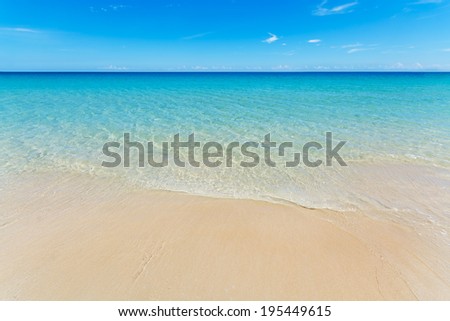 Tropical island beach background.  Palawan - Philippines.