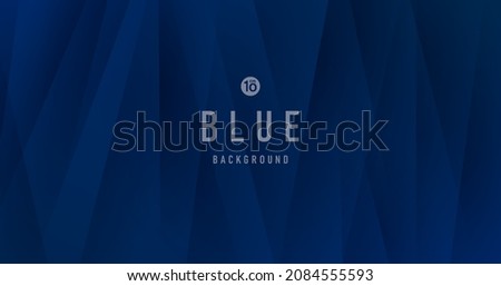 Abstract overlap geometric shape on dark navy blue background. Luxury layered vertical rectangle pattern design. You can use for cover, template, poster, banner web, Print ad. Vector illustration. ストックフォト © 
