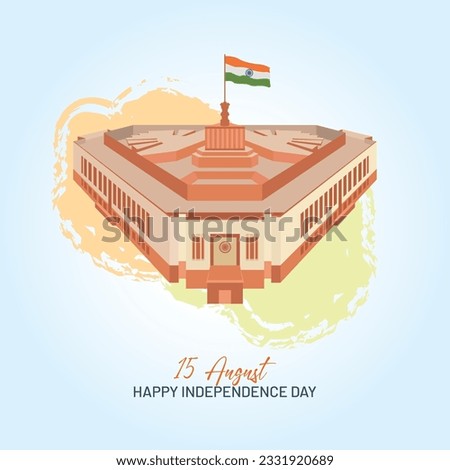 15 August Happy Independence day Artwork 