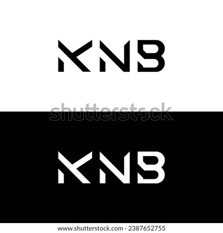 KNB Monogram Logo Design For Business