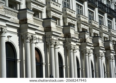 Similar – Image, Stock Photo Historical facade of the Zwinger in Dresden with cloudless sky