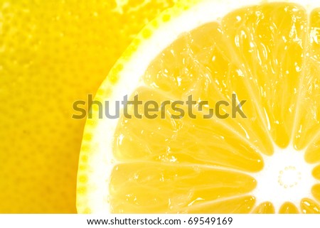 juicy ripe lemons close-up