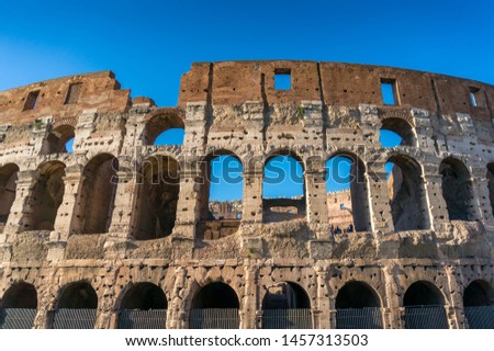 Similar – Image, Stock Photo The Roman Amphitheater of Pula, Croatia.