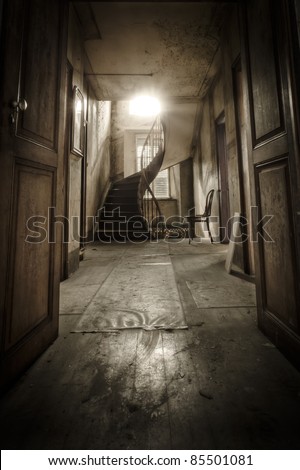 Similar – Image, Stock Photo Decline door Stairs