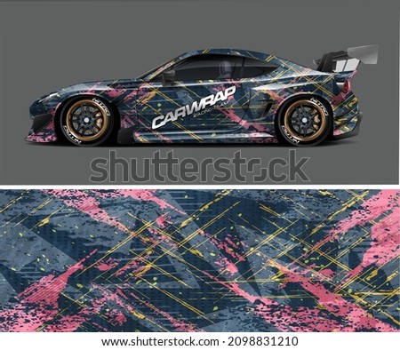 Vehicle Wrap Design -  illustration - fiverr wrap design - vinyl sticker graphic racing -vehicle sticker