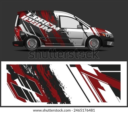 Vehicle Wrap design for  sports car decal graphic wrap