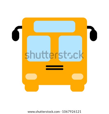 vector Bus illustration - shuttle Bus symbol, travel icon